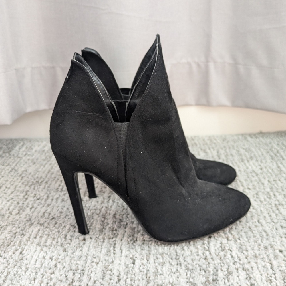 Nine West Black Suede Women's Ankle Boots